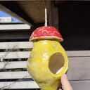 Domek ceramiczny do ogrodu - ręcznie robiona dekoracja