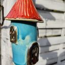Dzwonek ceramiczny Wolna Chwila - dekoracja ogrodu i na balkon