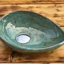 Unikatowa mała umywalka ceramiczna nablatowa