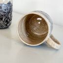 Kubek ceramiczny sgraffito Cowboy Lasso - ręcznie robiony, ok. 480 ml