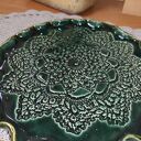 Talerz ceramiczny na ciasteczka 25 cm - ręcznie robione rękodzieło