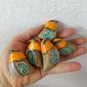 Rudziki z oranżowymi główkami