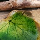 Talerzyk ceramiczny Liść C339 - podstawka na biżuterię