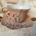 Polne dzwonki - ręcznie malowany komplet z porcelany (ok. 250 ml)