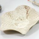 Duża misa ceramiczna do salonu, kuchni i łazienki - kwiat