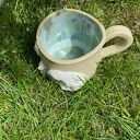 Kubek ceramiczny Misiowa rodzinka z białymi misiami - rękodzieło