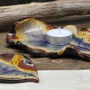 Komplet ceramicznych liści ( c883)