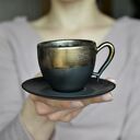 Filiżanka espresso Złoto i Czerń 75ml