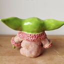 Yoda mistrz - ręcznie robiona ceramika z gliny szamotowej (ok. 10 cm)