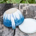 Ceramiczna filiżanka z figurką buldożka francuskiego - 350 ml