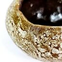 Wazon ceramiczny Polepione - brąz i beż