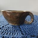 Ręcznie robiona filiżanka ceramiczna brązowa - Wolna Chwila (ok. 110 ml)