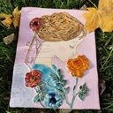 Aniołek ceramiczny do powieszenia na ścianie (23,5 x 19 cm)