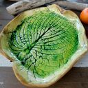 Patera ceramiczna liść ( c919)