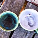 Ręcznie robiona filiżanka ceramiczna z koniem Rajgrass - prezent dla miłośniczki koni