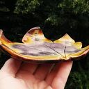 Ceramiczny talerzyk Liść klonu (c330) - podstawka na biżuterię i tealight
