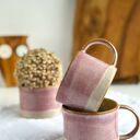 Różowa filiżanka ceramiczna 250 ml - Malinowy mus