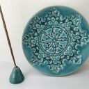 Talerzyk ceramiczny ze stożkiem - zestaw z wzorem koronki