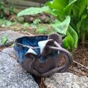 Kubek ceramiczny z grzybami dla grzybiarza - rękodzieło Smokfa