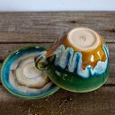 Filiżanka z figurką kapibary - Miodna Łąka - rękodzieło ceramiczne 320 ml