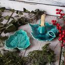 Zestaw turkusowy do Palo Santo - ceramiczne podstawek z turkusowymi szkliwami