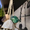 Kolorowe dzwoneczki ceramiczne - zestaw 3 szt dla Twojego balkonu i ogrodu