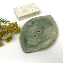 Ceramiczna mydelniczka ręcznie robiona "Green"