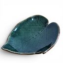 Podstawka pod biżuterię - ceramiczny liść handmade