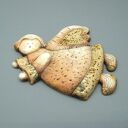 Aniołek Dobrej Nowiny II - ceramika handmade na ścianę