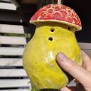 Domek ceramiczny do ogrodu - ręcznie robiona dekoracja
