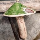 Ceramiczny grzybek zawieszka w leśnym stylu