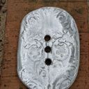 Mydelniczka ceramiczna we wzory - handmade do łazienki