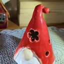 Krasnal ceramiczny lampion na Boże Narodzenie
