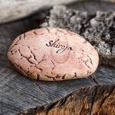 Ceramiczny kamień spokoju Mech - ręcznie robiony amulet