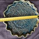 Patera ceramiczna na ciasteczka z motywem koronki - prezent handmade
