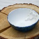 Duży kubek i miseczka z koniem - rękodzieło ceramiczne w turkusie
