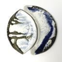 Ceramiczna mydelniczka i spodeczek z serii Luna