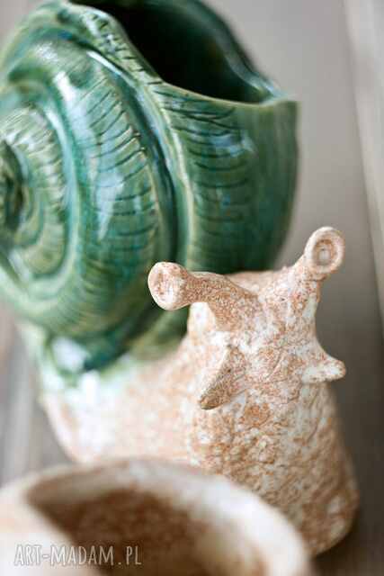 Doniczka w kształcie ślimaka