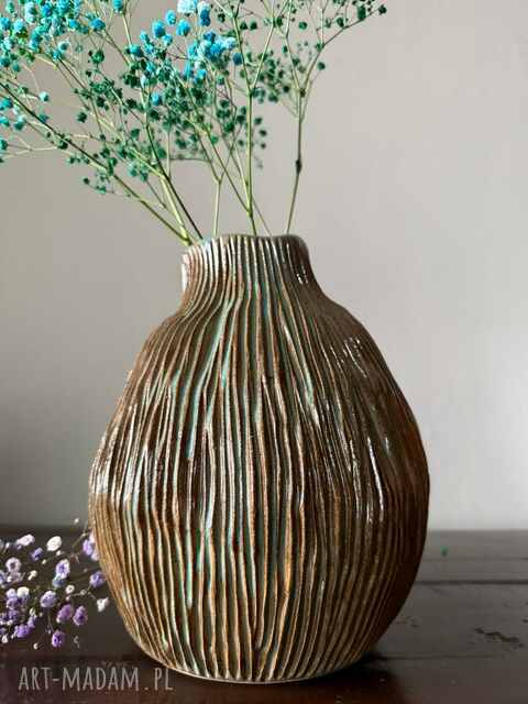 Wazon ceramiczny "Deep Lines"