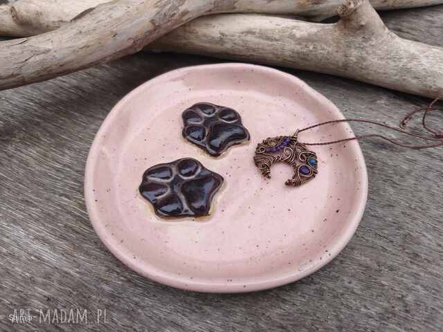 Talerzyk ceramiczny, psie łapki ( c778)