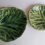 Liściaste miseczki "Zielono mi" 1 - liść ceramika użytkowa dekoracja wnętrza