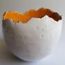 Jajeczna 1 - ceramika rękodzieło miseczka jak skorupka