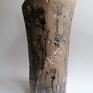 ceramika użytkowa wazon "chabrowe pole" dekoracja wnętrza ręcznie zrobiony