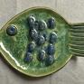 ceramika "green fish", ceramiczna mydelniczka wystrój wnętrza akcesoria łazienkowe