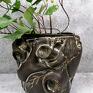 ceramika: Osłonka ceramiczna - Serce - handmade wazon rzeźba