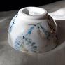 Korona deszczu - Czarka porcelanowa do herbaty - na stół chawan ceramika