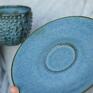 ceramika: Morska Liczi Blues:) 270ml - ceramiczna filiżanka dla mamy