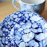 Filiżanka Ceramiczna Marmur Niebieska 270ml do kawy