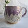 fioletowe filiżanka do herbaty ceramiczny prezent kubek
