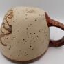 Eva Art unikalne rękodzieło komplet filiżanka i talerzyk formowany ręcznie, wykonany z gliny ceramika użytkowa